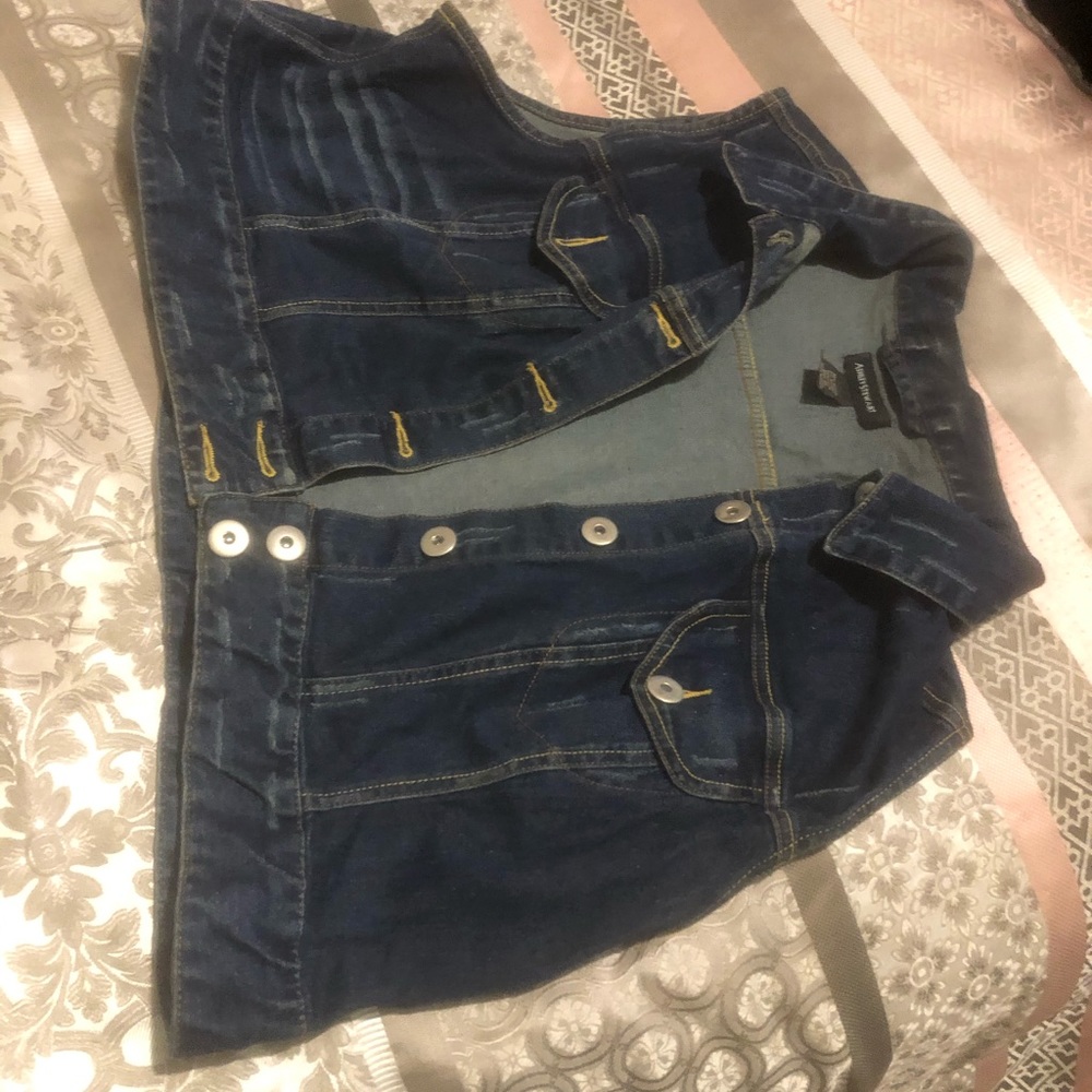 Jean half vest